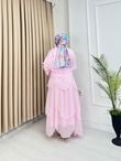 Rb4363-Lina Vual Etekli Takım-Açık Pembe