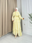 Rb4363-Lina Vual Etekli Takım-Açık Sarı