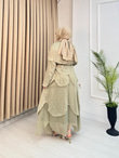 Rb4363-Lina Vual Etekli Takım-Soft Yeşil