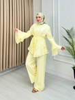 Rb5559-Vloan Detay Takım-Açık Sarı