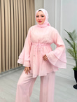 Rb5559-Volan Detay Takım-Açık Pembe