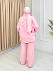 Rb5561-Cupra Pantolonlu Takım-Pembe