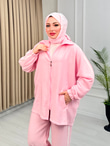 Rb5561-Cupra Pantolonlu Takım-Pembe