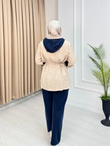 Rb5562-Tensel Çıtçıtlı PantolonluTakım-Lacivert