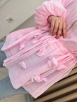 Rb6743-Vual Biye Kemerli Tunik-Pembe