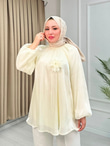 Rc2436-Astarlı Jakar Gömlek-Sarı