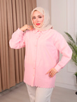 Rs2467-Poplin Gömlek-Pembe