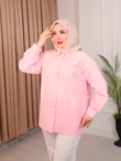 Rs2467-Poplin Gömlek-Pembe