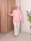 Rs2467-Poplin Gömlek-Pembe