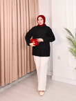 Rs2467-Poplin Gömlek-Siyah