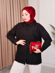 Rs2467-Poplin Gömlek-Siyah
