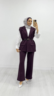 Rx2589-3'lü Takım-Mürdüm