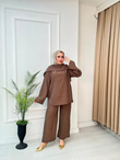 Rz6273-Viyana Vual Takım-Kahverengi