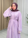 Şd6790-Esila Vual Elbise-Mor