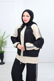 Sr5579c-Vual Cepli Fermuarlı Pantolon Takım-Siyah
