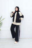Sr5579c-Vual Cepli Fermuarlı Pantolon Takım-Siyah