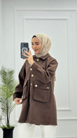 Tx1725-Merli Kaban-Kahverengi