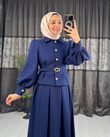 Tx3422-Lustre Etek Takım-Lacivert