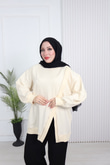 Wb6382-Kruvaze Tasarım Sweat-Vizon