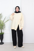 Wb6382-Kruvaze Tasarım Sweat-Vizon