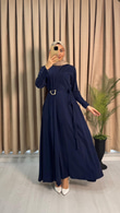 Wx3188-Reyhan Elbise-Lacivert