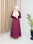 Yb2568-Alaska Vual Elbise-Mürdüm