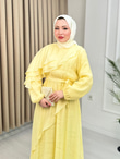 Yb2568-Alaska Vual Elbise-Sarı