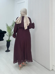Yb3435-Aura Vual Etekli Takım-Mürdüm