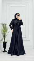 Yx3386-Hürrem Abiye-Siyah