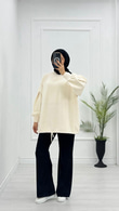 Yx5071-Basic Angora Kazak-Krem