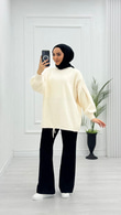Yx5071-Basic Angora Kazak-Krem