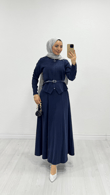 Zx5758-Denila Etek Takım-Lacivert