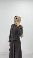 Zx5758-Denila Etekli Takım-Kahverengi