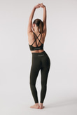 Oishii Rei Crossflow Bra Deep Olive