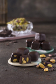 GIFT DELIGHTTurkish Delight With Pistachio Covered With Chocolate   Acetate Box 500 Gr