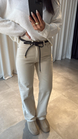 Bej Straight Jean