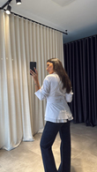 Beyaz Daphne Gömlek