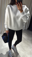 Beyaz Page Sweat 
