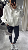 Beyaz Violet Sweat