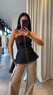 Denim Ajisai Büstiyer 
