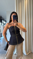 Denim Ajisai Büstiyer 