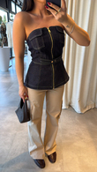 Denim Ajisai Büstiyer 