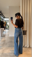 Denim Liver Straight Jean