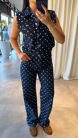 Denim Puantiyeli Takım