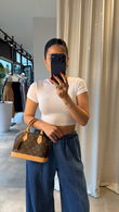 Ekru Dilvin Puya Crop 