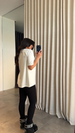 Ekru Modal Basic T-shirt