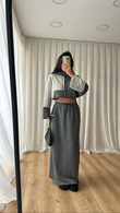 Gri Sweat Etek Takım