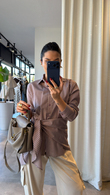 Gül Kurusu Laos Gömlek