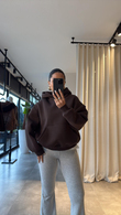 Kahve Caprea Kapüşonlu Sweat