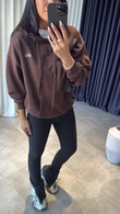 Kahve Orijinal Marka Kapüşonlu Sweat